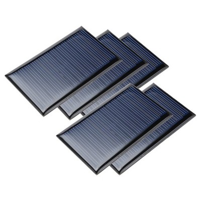 uxcell  5Pcs 6V 60mA Poly Mini Solar Cell Panel Module DIY for Light 