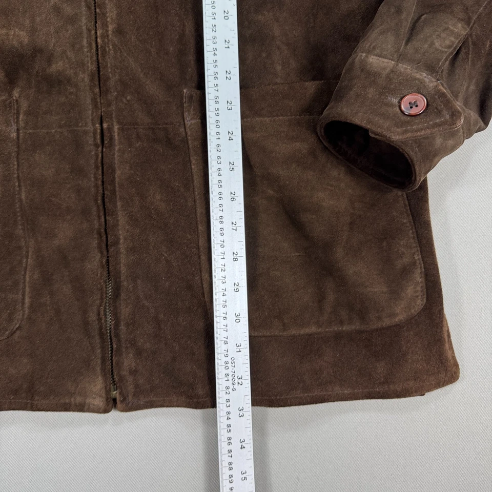 Chaqueta Danier Canada Vintage Marrón Gamuza Para Hombre Mediana Foto 4 de 4