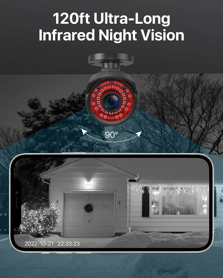 ZOSI 1080P 1920TVL Security Camera Outdoor 1 Count (Pack of 1), Black - Image 2 of 4