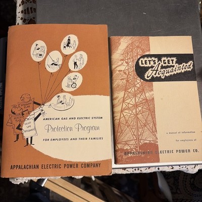 Vintage Appalachian Power ''Let's Get Acquainted'' & Protection Program Booklets