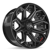 6 Lug Set 4 4play 4p80r 20x10 Gloss Black Wheels Fit Ram Jeep Chevy Gmc Ford
