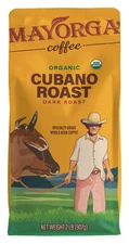 Mayorga USDA Organic Coffee Cafe Arabica Dark Roast Whole Bean, 2 Pounds