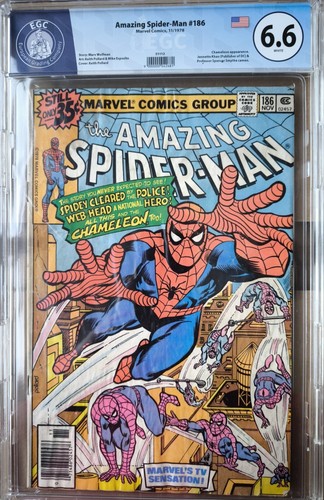 EGC 6.6 Amazing Spider-Man 186 Marvel Comics USA 1978 - Newsstand Ottimo