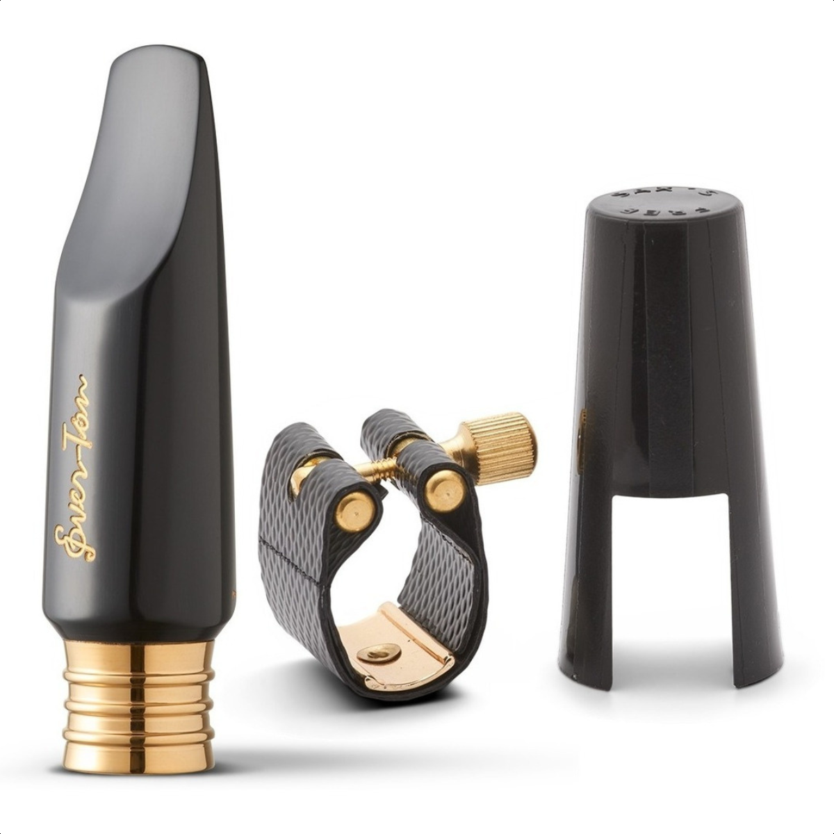 Alto Sax Mouthpiece Ever-Ton Full Pop #7 Black Bright Sound Made