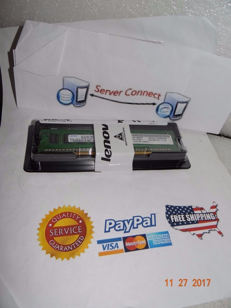 00D5044 LENOVO 8GB PC3L-12800 DDR3 1600MHz (1x8GB) 00D5046 MEMORY 47J0224