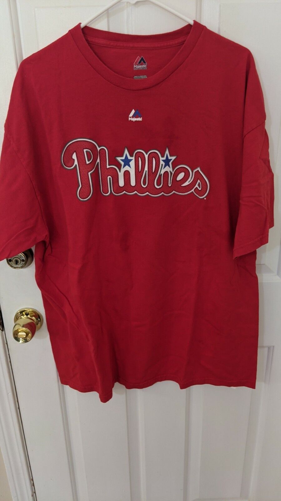 Majestic Philadelphia Phillie's Ryan Howard Number 6 T-shirt Men's 2XL