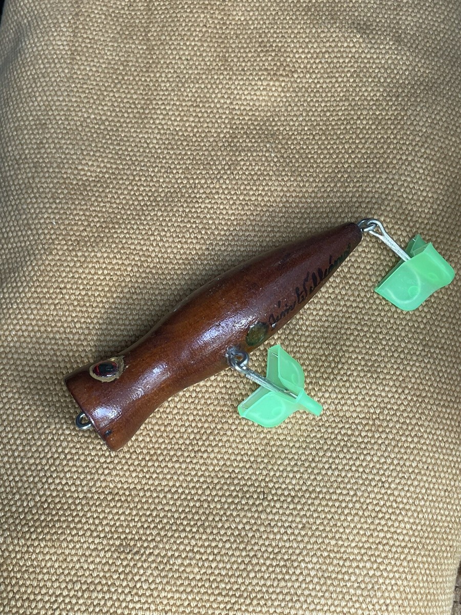 antique handmade fishing lures Vintage Handmade Wooden Fishing Lure - Jim Williams Missions made lure