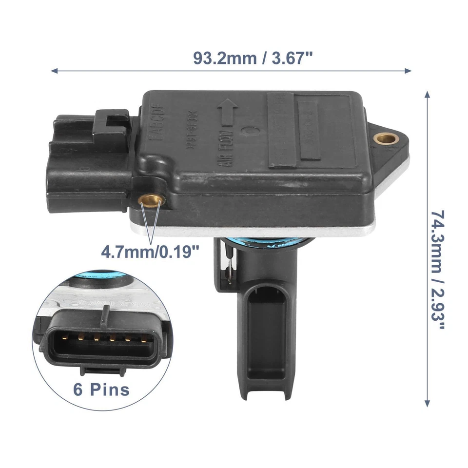Автомобильный датчик массового расхода воздуха 1SDF-12B579-BA MAF для Mercury Sable 2000-2003 - Изображение 3 из 4
