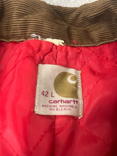 Vintage CARHARTT Coveralls Boiler Suit Size 42L Overalls Workwear 996QZ 70s - Picture 13 of 23
