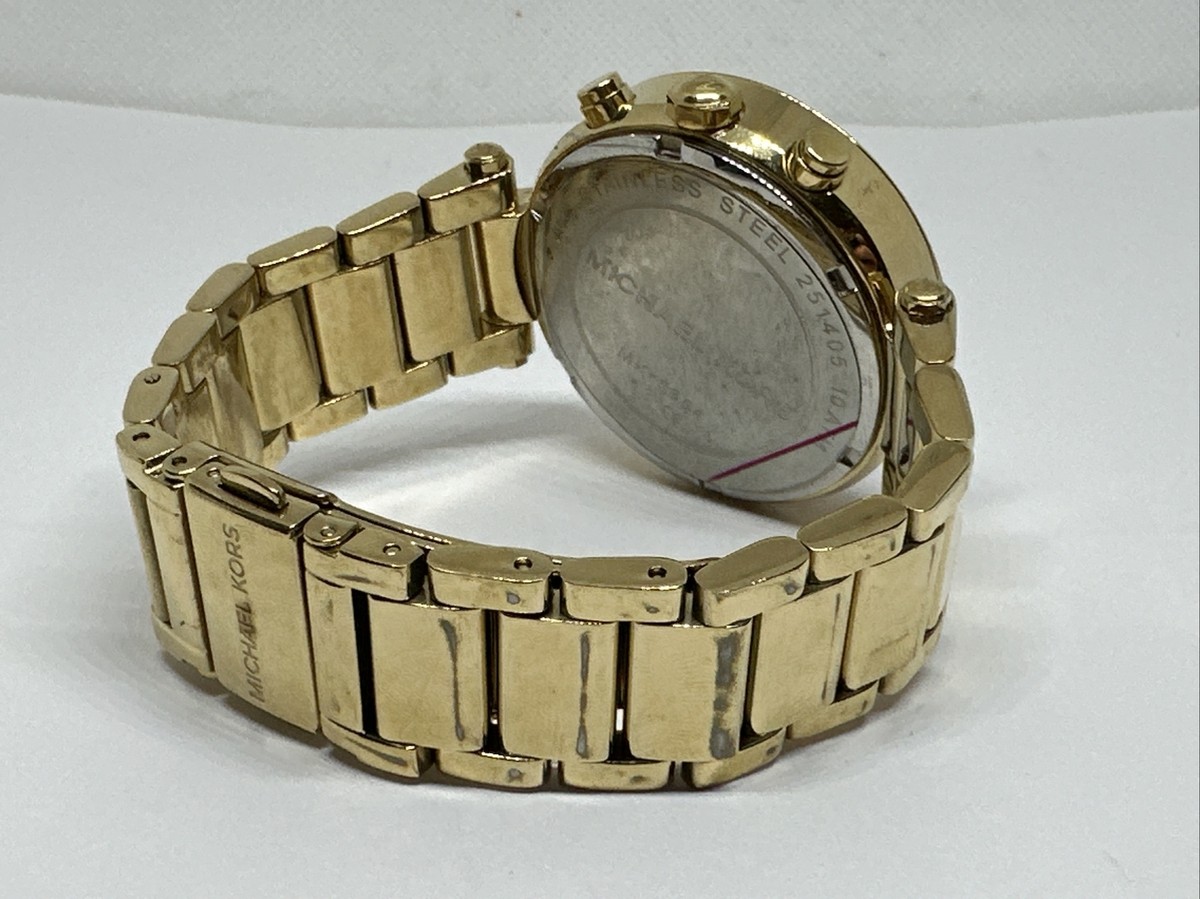 Michael Kors Parker MK5354 Women\'s Gold Stainless Steel Analog Dial Watch NUL1 Michael Kors MK5354 Stainless Steel 111107 10 ATM Ladies  main image 4