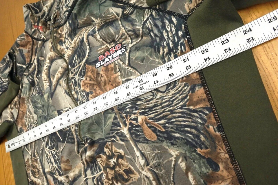 Scentlok 1/2 Zip Pullover Green Fleece XXL 3D Camo Hunting Insulated Base Slayer - Image 4 of 4