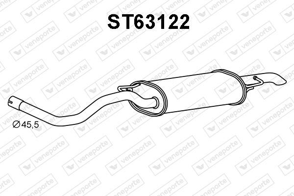 Silencieux arrière Golf IV anti bruit pour réparer un échappement usé