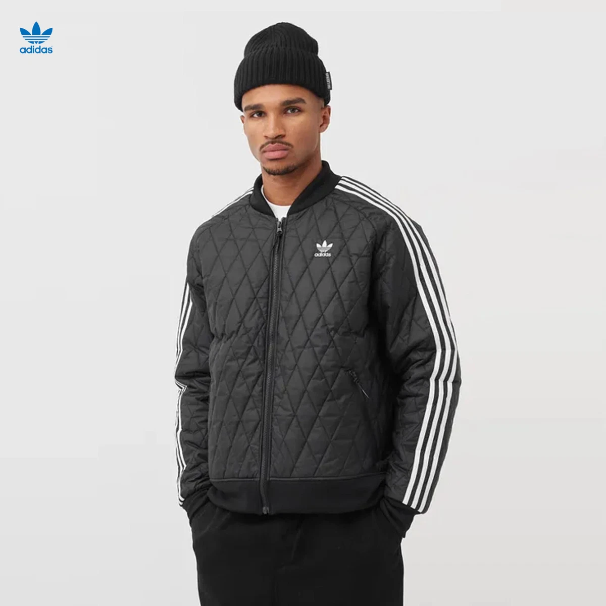 castigo Móvil Absolutamente Adidas Originals Adicolor Quilted SST Jacket Black H11439 Men&#039;s Size  Medium New! | eBay