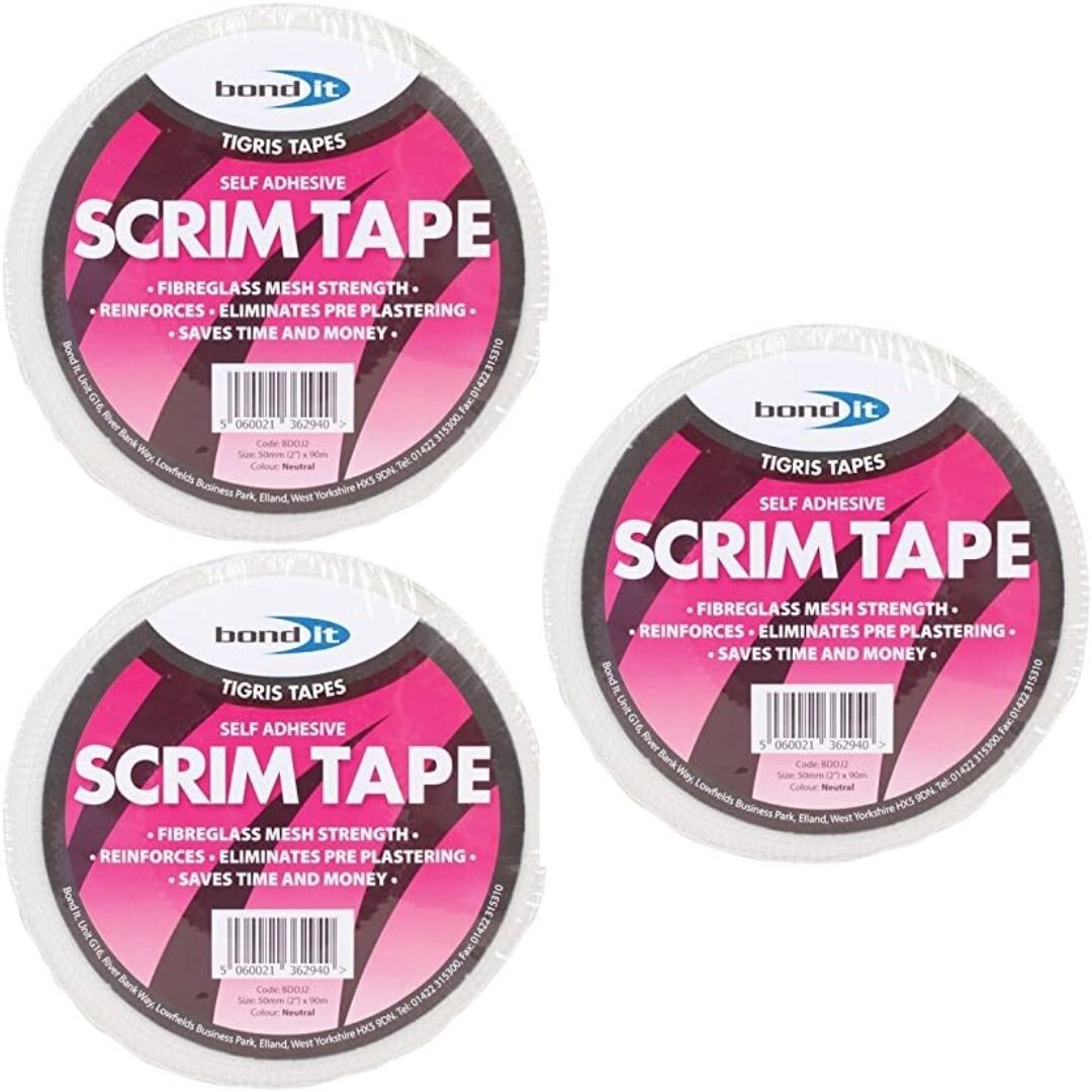Bond It Scrim Tape 48Mm X 90M Plasterboard Professional Jointing Repairing Tape - Image 5