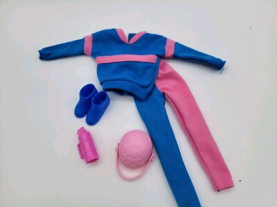 Vintage Barbie #775 KEN ACTIVE WEAR Track Suit Helmet (1990) COMPLETE Tlc