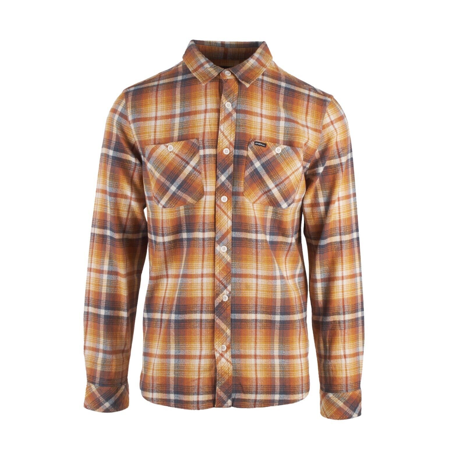 Camisa de franela O'Neill Whittaker L/S naranja crema para hombre (S01)