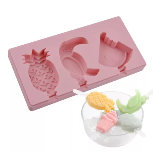 🍦Form für Eis am Stiel🍦DIY Wassermelone Vogel Ice Silikon Eisform Maker Pop 🍦