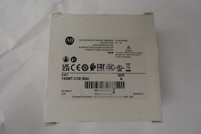 allen bradley motor protector/circuit breaker 140MT-C3E-B40/494437