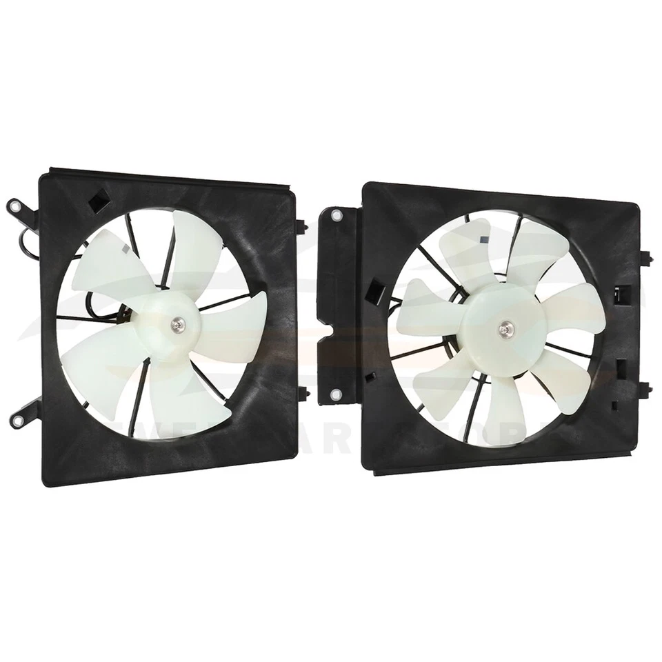 Conjunto de ventilador condensador radiador 2,4 L 2003-2006 Honda Element 2 piezas Foto 2 de 4