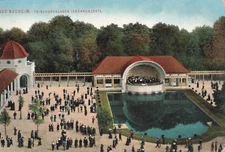 Postcard Bad Nauheim. Trinkkuranlagen Fruhkonzert Unposted VTG VPC02.