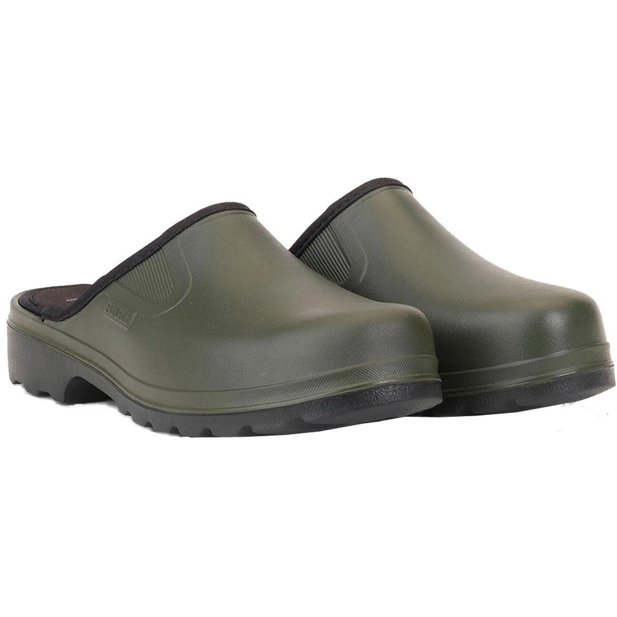 Aigle Taden Mens Clogs Black Green Gardening Clogs Mens Shoes