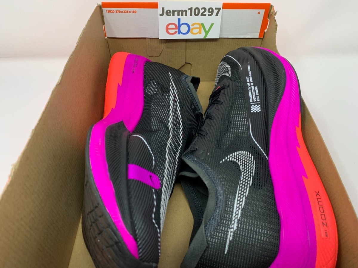 New Nike ZoomX Vaporfly Next% 2 Black Flash Crimson Men's New Nike ZoomX Vaporfly Next% 2 Black Flash Crimson Men's