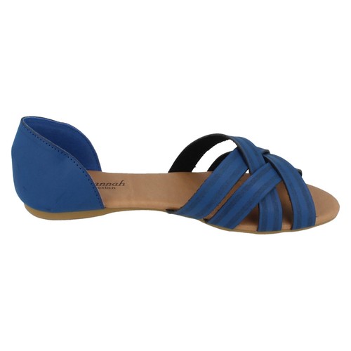 SALE flache Damenschuhe F0R0059 offene Zehenpartie Sandalen von Savannah Collection JETZT 2,99 £ - Bild 13 von 27