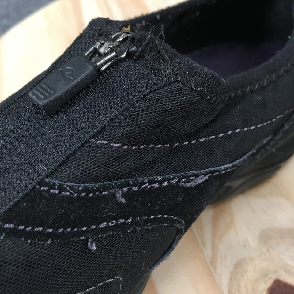 Easy Spirit Esellicott Shoes Womens 7 Black 16410914 Hiking Sneakers Zip Front - Image 4 of 4