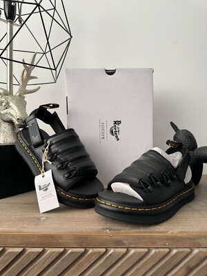 Dr Martens x SUICOKE MURA SANDALEN SCHWARZ GLATTLEDER UK 11 EU 46 US 12