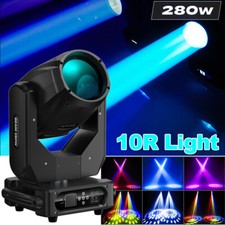 280W 10R Beam Moving Head Stage Light RGBW Gobo Spot Lighting DJ Disco Club DMX