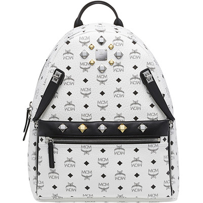 mcm backpack white medium