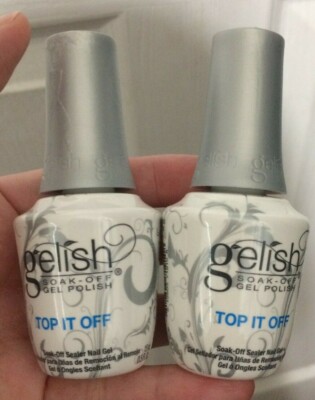 Harmony Gelish Soak-Off - 2 PC TOP IT OFF SEALER - Top Coat 0.5oz/15ml