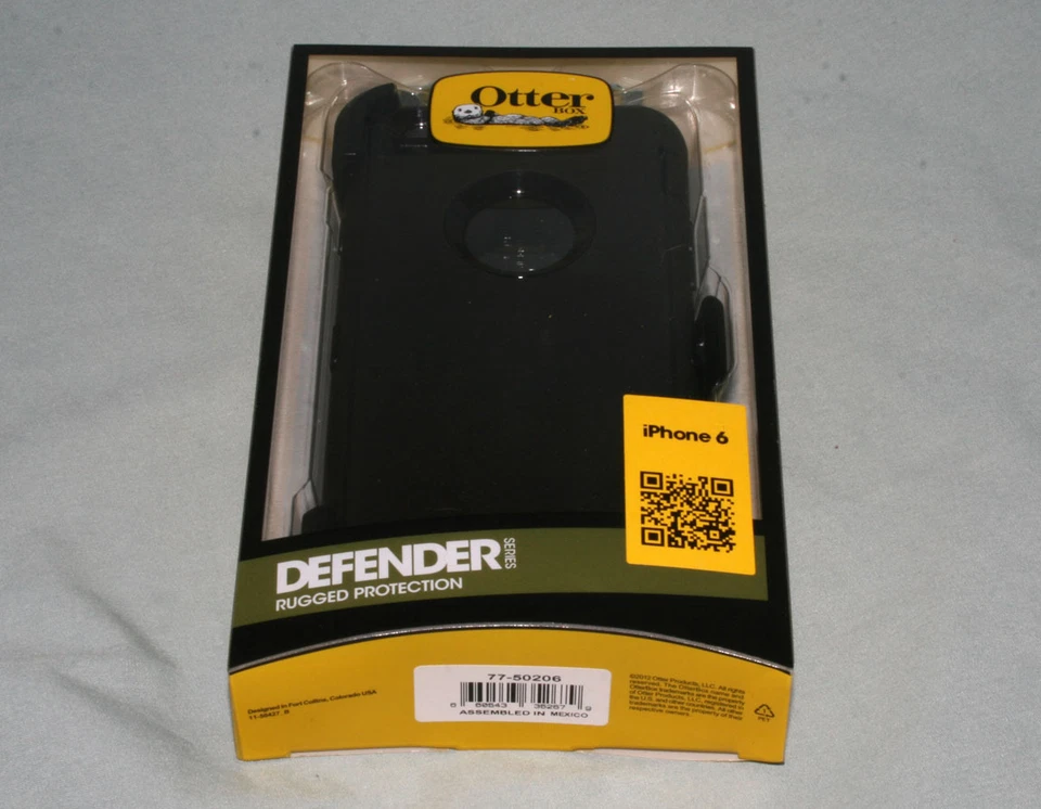 Nuovo Case Defender Otter Box OtterBox Per iPhone 6 Nero Con Clip OEM - Immagine 3 di 4