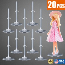 20x Transparent Stand Support for Dolls Mini Display Holder Toy Doll Accessories