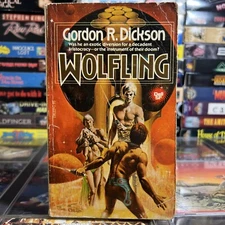 Wolfling by Gordon R Dickson 1989 Dell Paperback Vintage Sci-Fi Fantasy Book