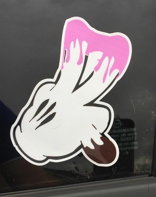 JDM The Shocker Car Vinyl Window Decal Sticker Import Hand Logo Symbol