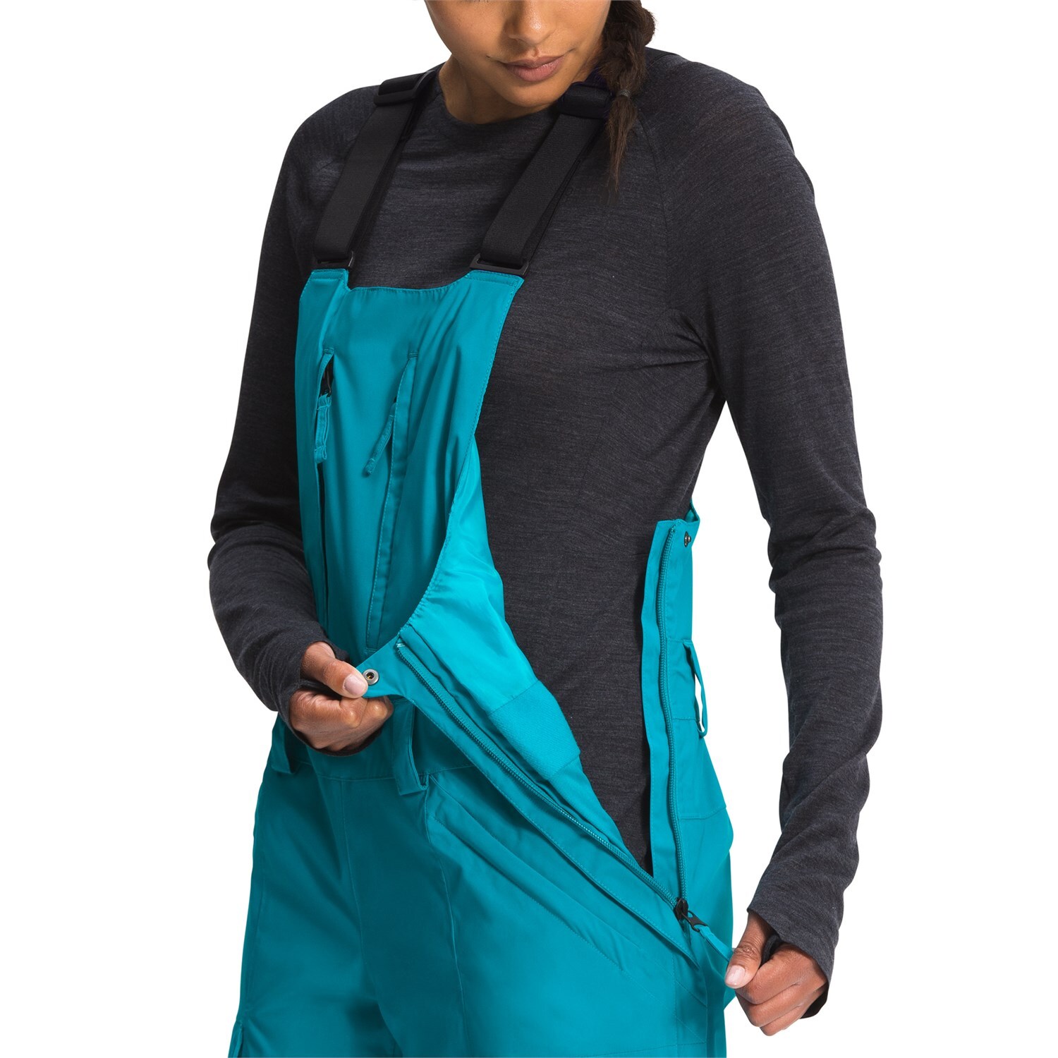 THE NORTH FACE Women's FREEDOM BIB Snow Pants Enamel Blue XS NWT