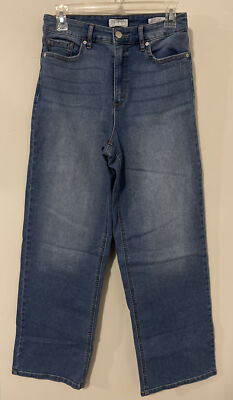 Sofia Vergara Womens 6 Short Blue Diana Fit Super Hi-Rise Palazzo Jeans! A4313