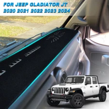 Dash Cover Mat Dashboard Pad For Jeep Gladiator JT 2020-2024 Black Accessories