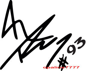 Signature sticker marc marquez moto gp 