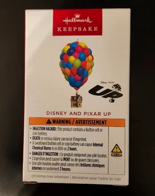 Hallmark Disney Pixar UP Magic Balloon House Ornament Keepsake Sound Musical New