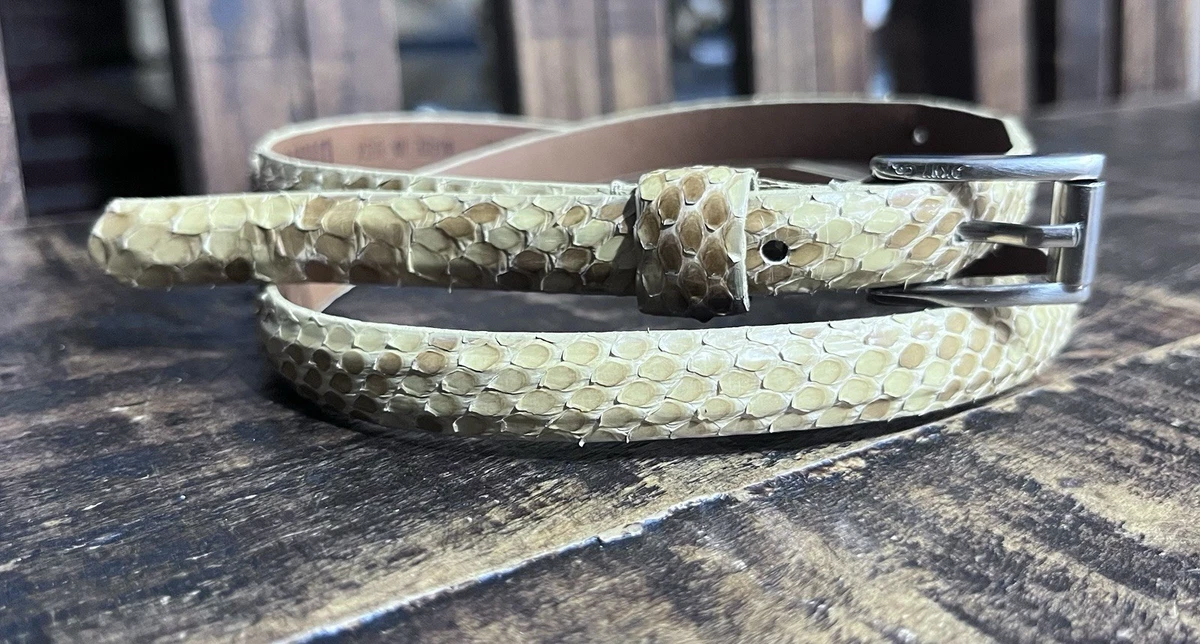 Snakeskin Brown Textured Belts for Women for sale | eBay display picture 1