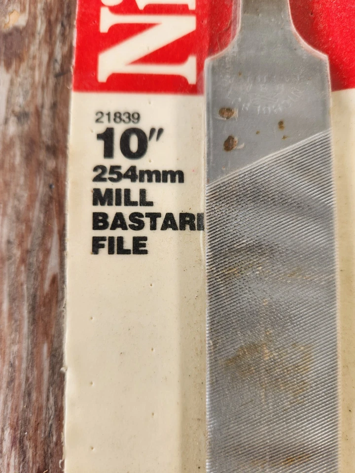 Nicholson 10" Flat Mill Bastard arquivo de diamante preto 21839 feito nos EUA ferramenta Cooper - Imagem 2 de 4