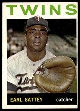 1964 Topps Earl Battey VG+ (MC) Minnesota Twins #90