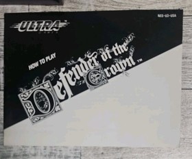 Defender of the Crown Nintendo Entertainment System (NES) &ndash; Cartridge & Booklet