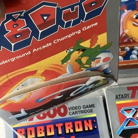 Lot Of 4 Cib Atari 7800 Ms Pac-man Dig Duh Robotron 2084 Xevious