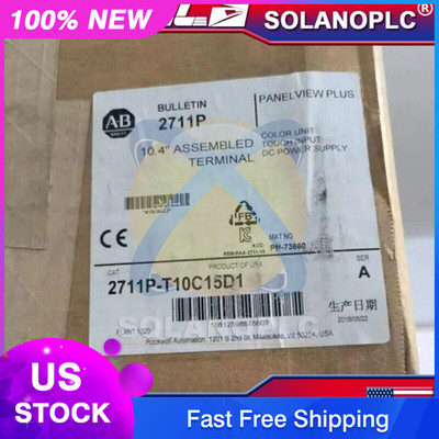2711P-T10C15D1 AB REV. E PanelView Plus 1000 Touch Terminal NEW US Free Tax
