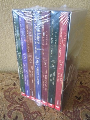 C.S. LEWIS COMPLETE THE CHRONICLES OF NARNIA BOOK BOX SET NEW/SEALED! FREE SHIP!