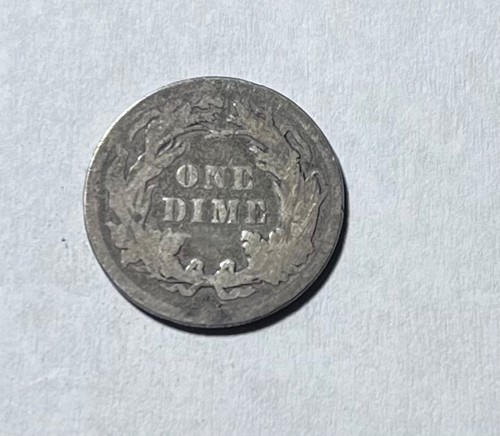 1891 seated liberty dime - Picture 2 of 2