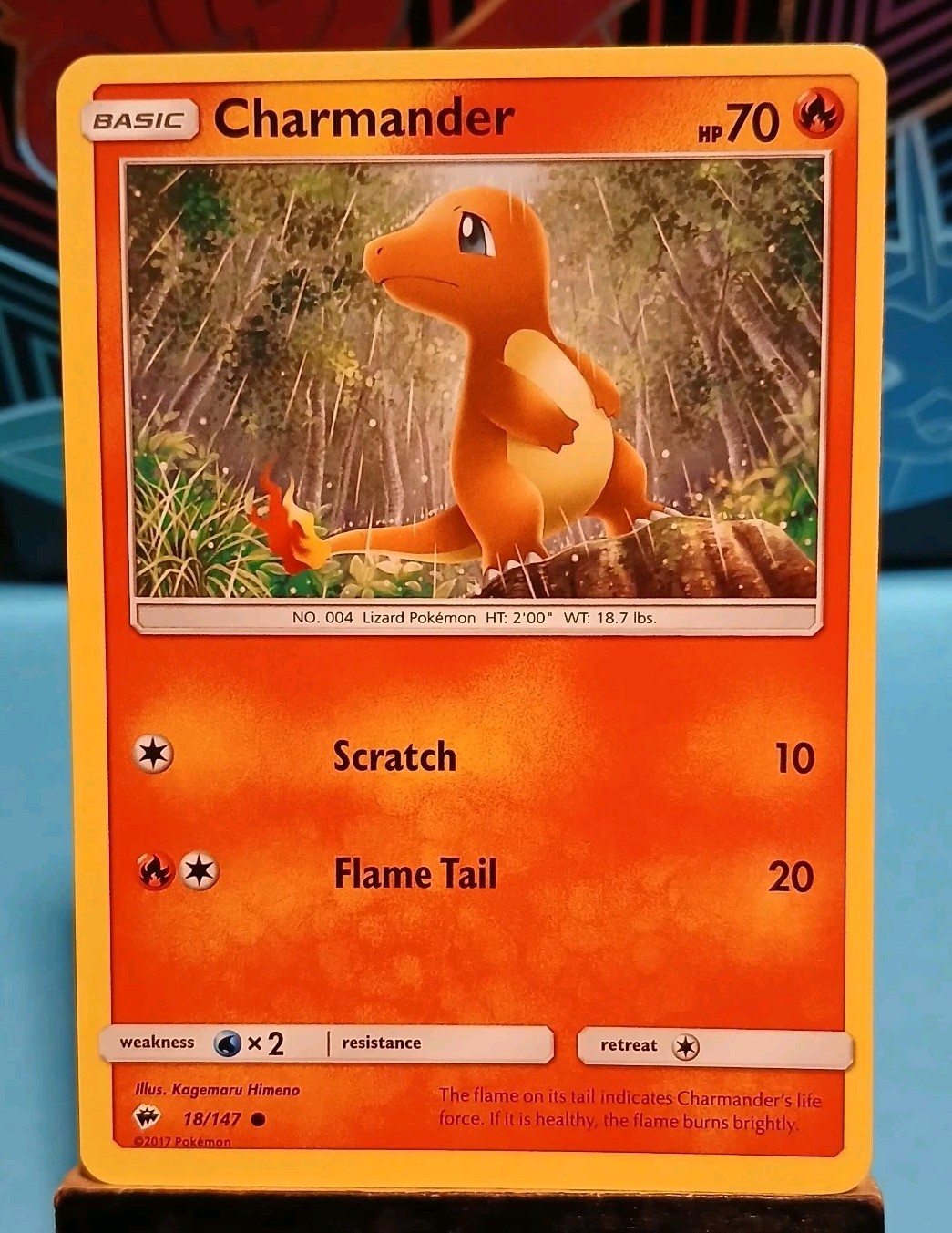 Charmander 18/147 Sm-Burning Shadows Regular 2017 Pokemon Mint Condition 